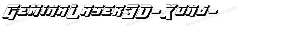 GeminaLaser3D-Xonj字体转换