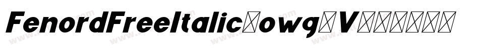 FenordFreeItalic-owg2V字体转换
