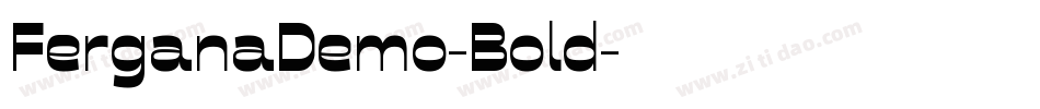 FerganaDemo-Bold字体转换