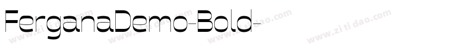 FerganaDemo-Bold字体转换