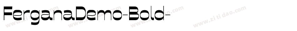FerganaDemo-Bold字体转换