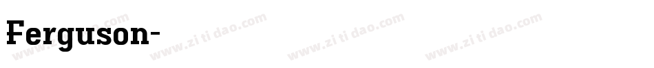Ferguson字体转换