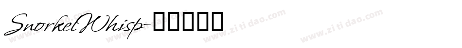 SnorkelWhisp字体转换