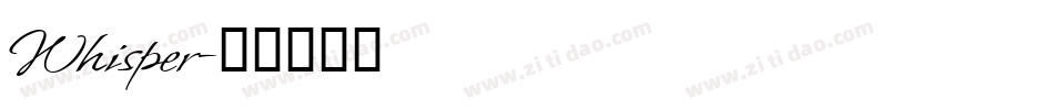 Whisper字体转换