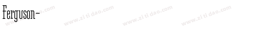 Ferguson字体转换