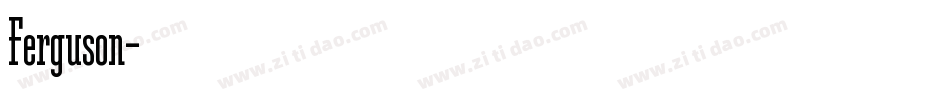 Ferguson字体转换