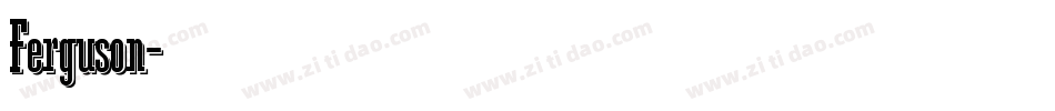 Ferguson字体转换