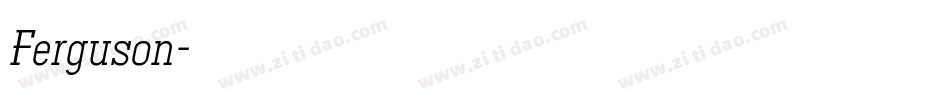 Ferguson字体转换