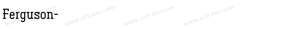 Ferguson字体转换