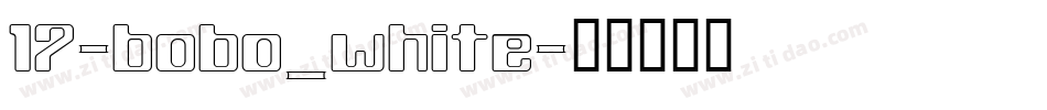 17-bobo_white字体转换