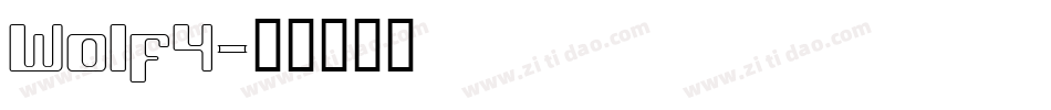 Wolf4字体转换
