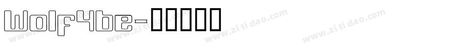 Wolf4be字体转换