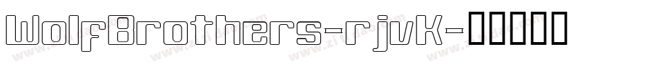 WolfBrothers-rjvK字体转换