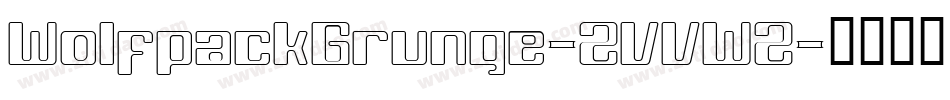 WolfpackGrunge-ZVVWZ字体转换
