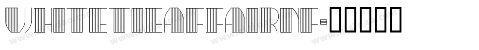 WhiteTieAffairNF字体转换