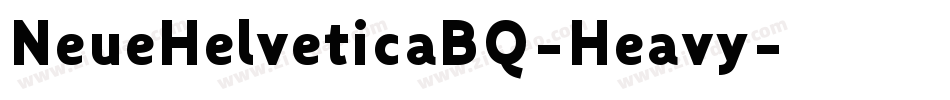 NeueHelveticaBQ-Heavy字体转换