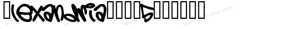 Alexandria-BVK5字体转换