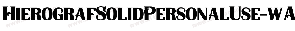 HierografSolidPersonalUse-wAM2字体转换