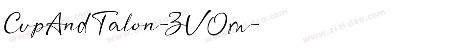 CupAndTalon-ZVOm字体转换