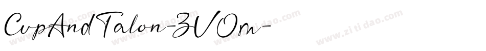 CupAndTalon-ZVOm字体转换