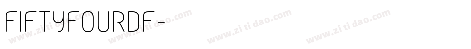 FiftyFourDF字体转换