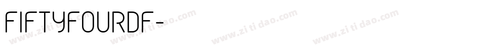 FiftyFourDF字体转换