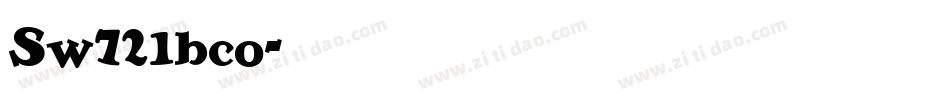 Sw721bco字体转换