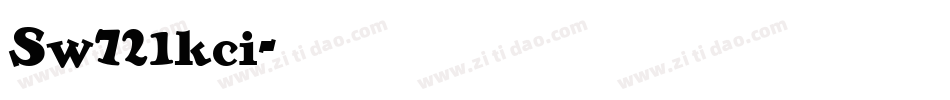 Sw721kci字体转换