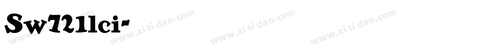 Sw721lci字体转换