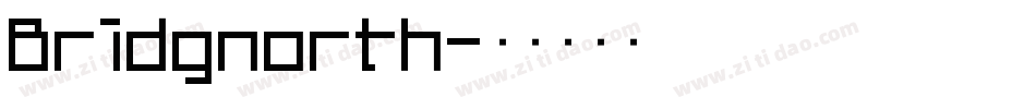 Bridgnorth字体转换