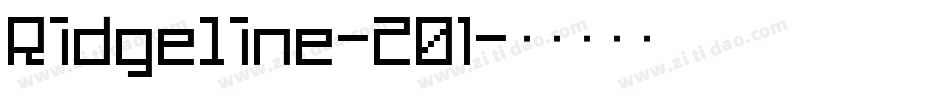 Ridgeline-201字体转换