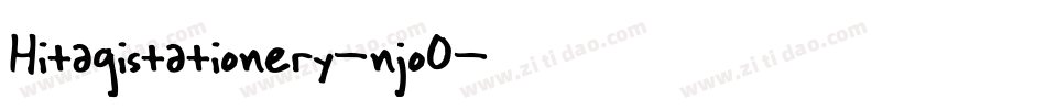 Hitagistationery-njoO字体转换
