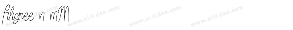 Filigree-n0mM字体转换