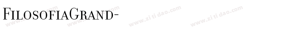FilosofiaGrand字体转换
