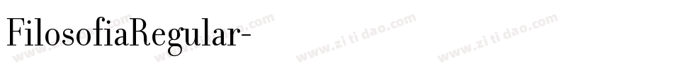 FilosofiaRegular字体转换