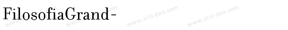 FilosofiaGrand字体转换