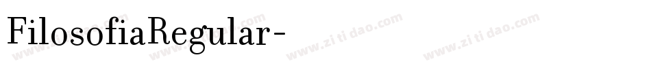 FilosofiaRegular字体转换