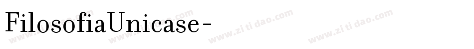 FilosofiaUnicase字体转换