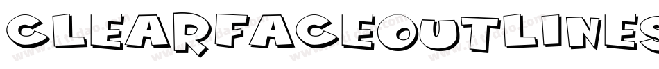 ClearfaceOutlineShadow字体转换