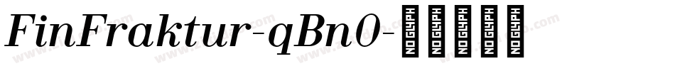 FinFraktur-qBn0字体转换
