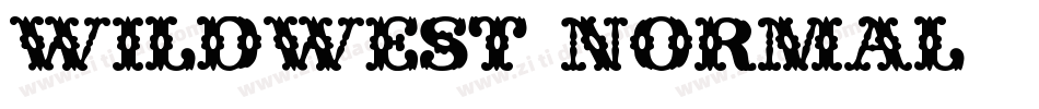 WildWest-Normal字体转换