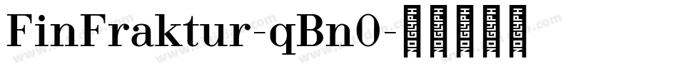 FinFraktur-qBn0字体转换