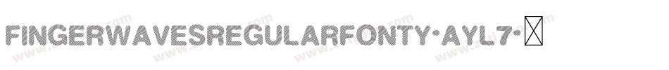 FingerWavesRegularFonty-AYl7字体转换