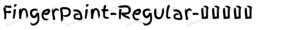 FingerPaint-Regular字体转换