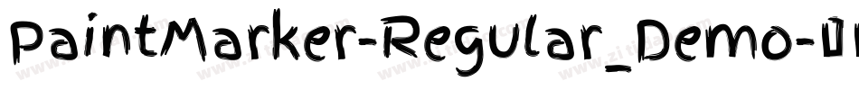 PaintMarker-Regular_Demo字体转换