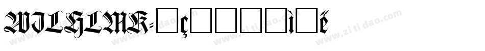 WILHLMK字体转换
