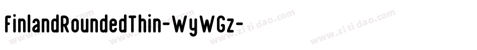 FinlandRoundedThin-WyWGz字体转换