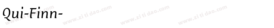 Qui-Finn字体转换