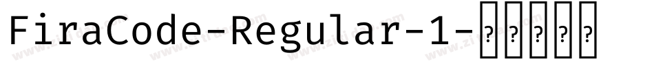 FiraCode-Regular-1字体转换