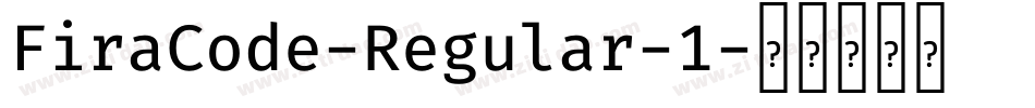 FiraCode-Regular-1字体转换